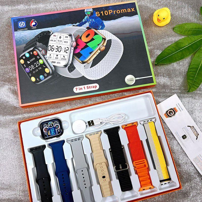 ساعة ذكية 7 في 1 + airpods M10