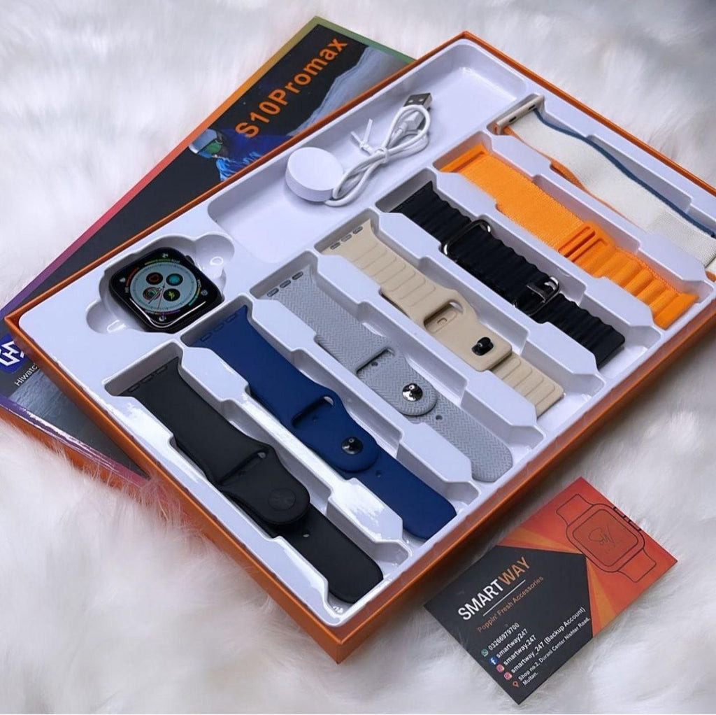 ساعة ذكية 7 في 1 + airpods