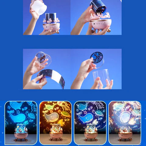 مصباح الأرنب المضيء الدوار